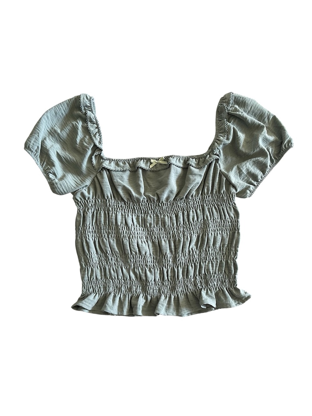 NEW Frankee & Skylarr cinched-waist green top - XL juniors